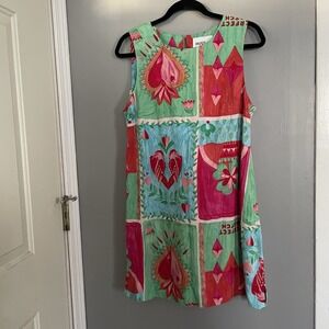 Anthropologie Paper Heart Perfect Match Linen Blend Dress Women's Size Medium